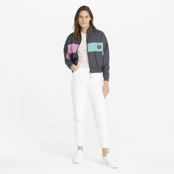 Puma Canada Veste De Survêtement Tissée Swxp Pour Femmes Noir
