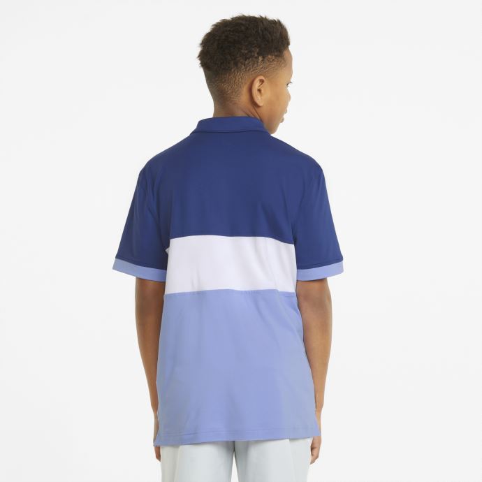 Polo De Golf Cloudspun Highway Pour Jeunes Bleu Flamboyant-lavendar Pop Puma Canada
