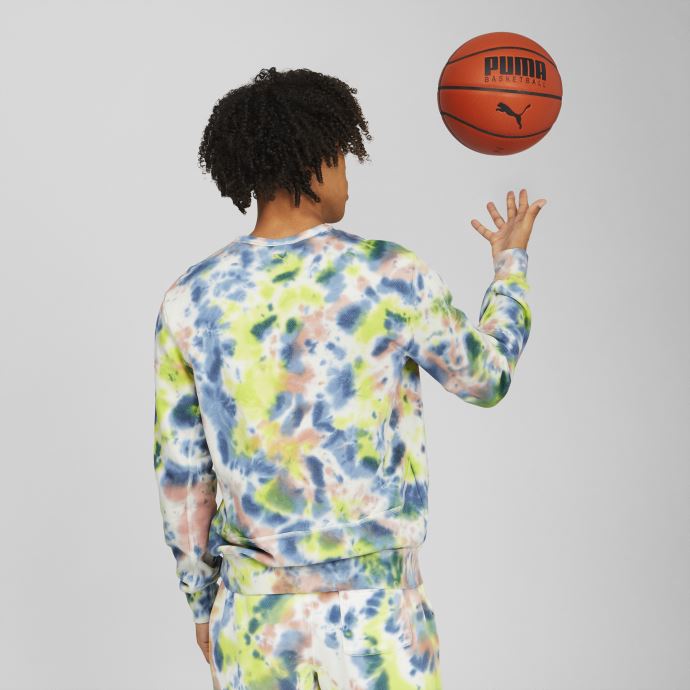 Sweat-shirt à Col Ras Du Cou De Basket-ball Pivot Pour Hommes Puma Canada Sorbet Au Citron