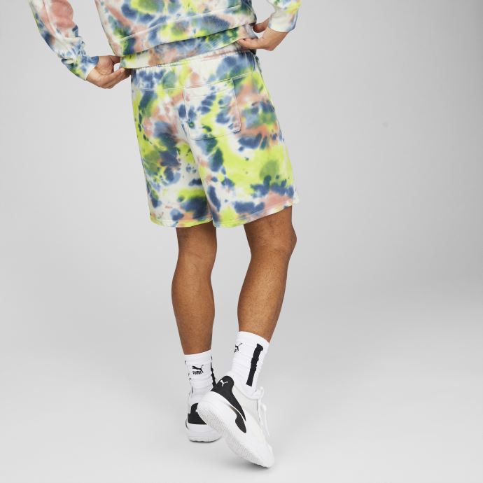 Lemon Sherbert Puma Canada Pivot Men's Basketball 8" Shorts