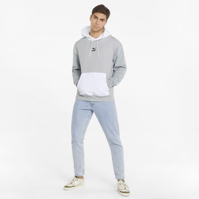 Sweat à Capuche Puma Canada Classics Block Gris Violet Pour Homme
