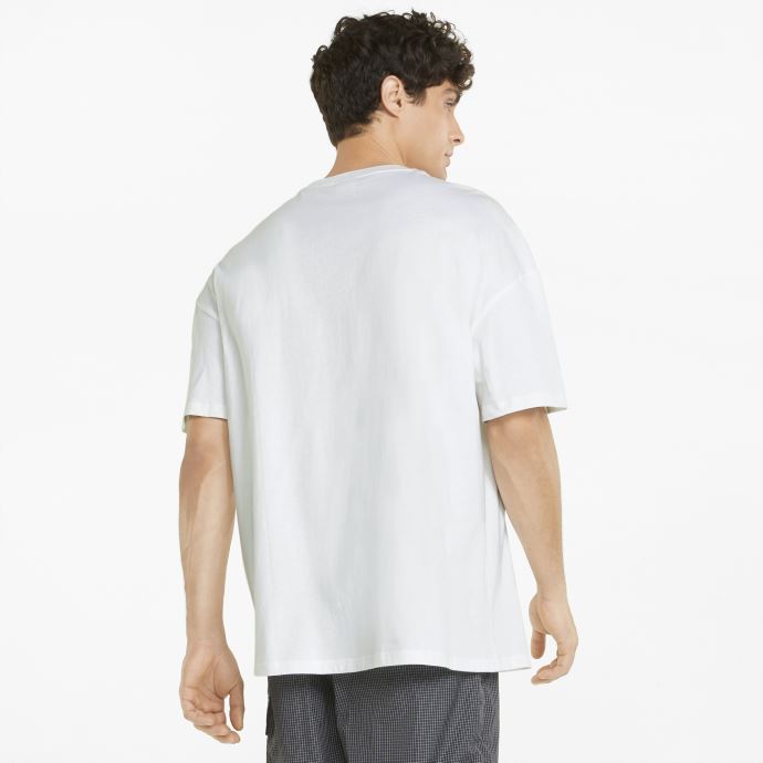 Tee Shirt Puma Canada Hill Camp Pocket Homme Blanc
