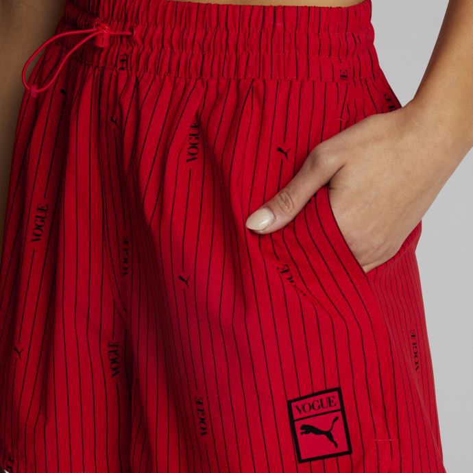 Short Tissé Femme Canada X Vogue Puma Rouge Feu