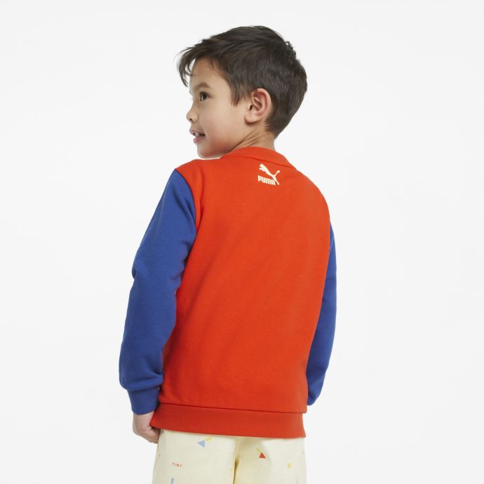 Sweat Puma Canada X Tiny Colour-block Crew Pour Enfant Tomate Cerise