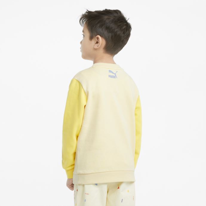 Sweat Puma Canada X Tiny Colour-block Crew Pour Enfant Fleur D'anis