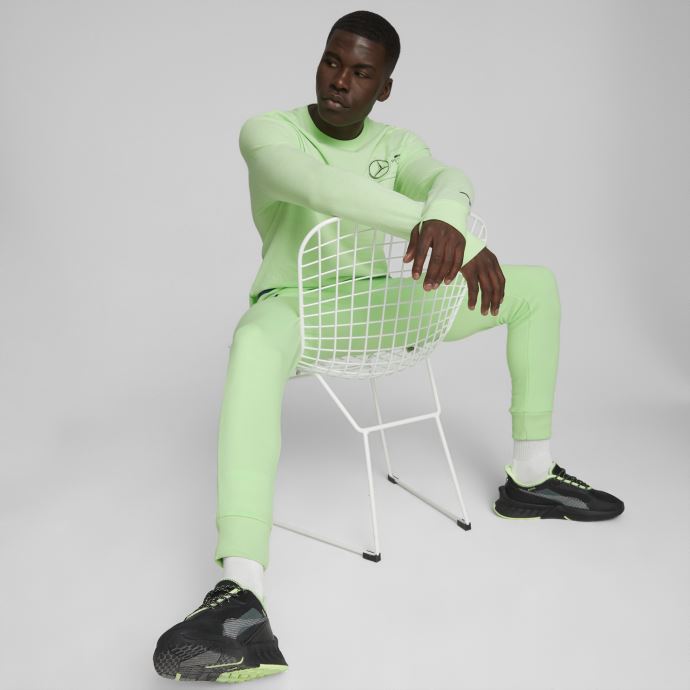 Mercedes-amg Petronas Motorsport F1 T-shirt Graphique à Manches Longues Pour Hommes Puma Canada Vert Paradis
