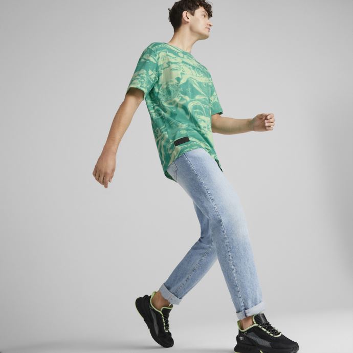 Puma Canada Paradis Vert Mercedes-amg Petronas Motorsport Formula One Statement T-shirt Imprimé Hommes
