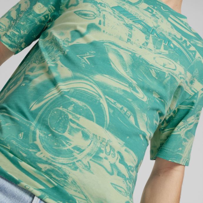 Puma Canada Paradis Vert Mercedes-amg Petronas Motorsport Formula One Statement T-shirt Imprimé Hommes

