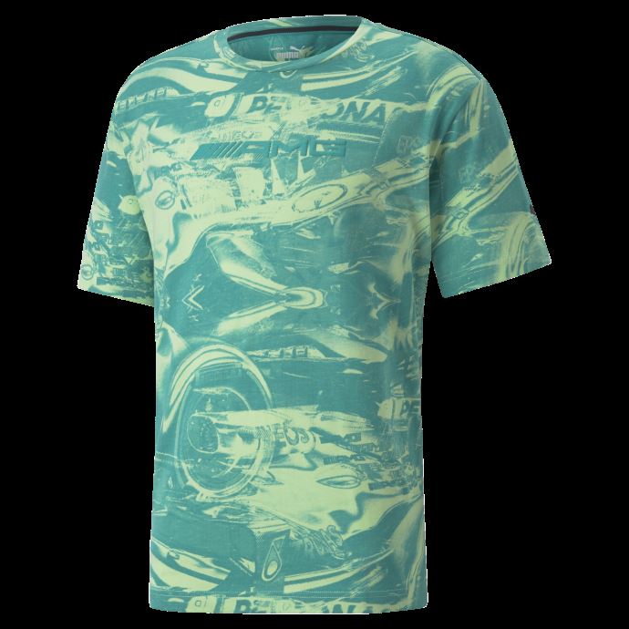 Puma Canada Paradis Vert Mercedes-amg Petronas Motorsport Formula One Statement T-shirt Imprimé Hommes
