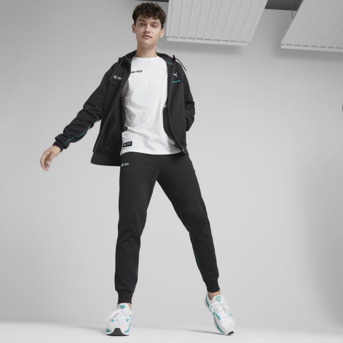 Puma Canada Mercedes-amg Petronas Motorsport Formula One Sweat à Capuche Veste Hommes Noir