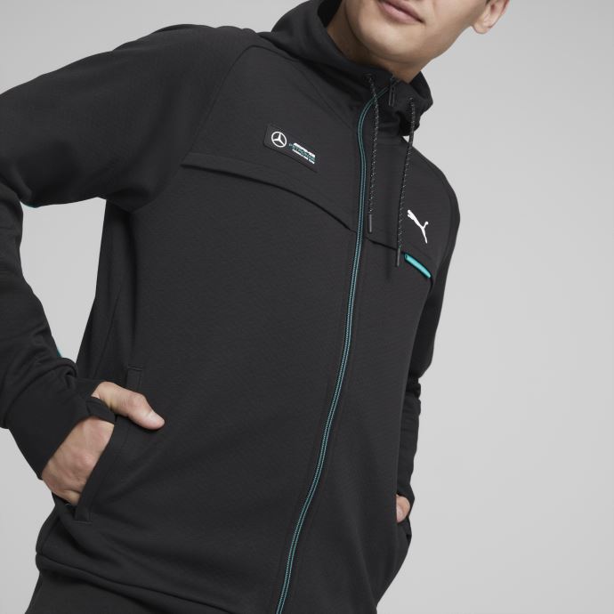 Puma Canada Mercedes-amg Petronas Motorsport Formula One Sweat à Capuche Veste Hommes Noir
