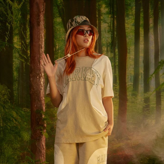 Puma Canada X Market Logo T-shirt Hommes Mastic
