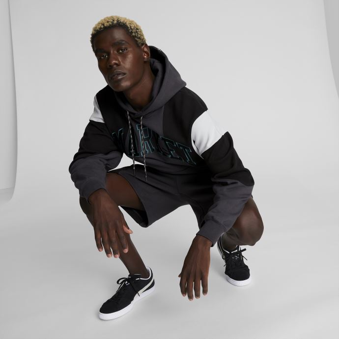 Sweat à Capuche Décontracté Puma Canada X Market Homme Phantom Noir