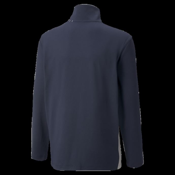 Pull De Golf Puma Canada Gamer Quarter-zip Pour Jeunes Blazer Bleu Marine-taille Haute