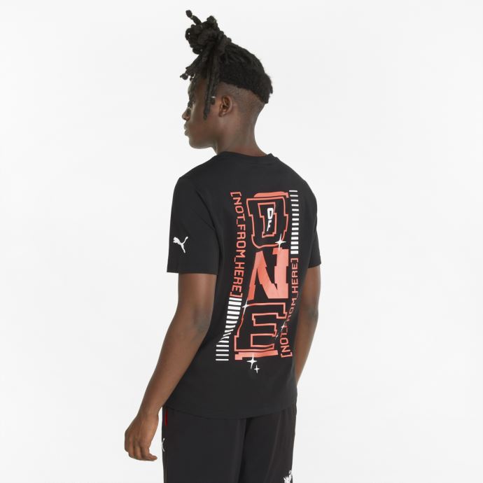 T-shirt De Basketball Puma Canada One Of One Noir à Manches Courtes Pour Hommes