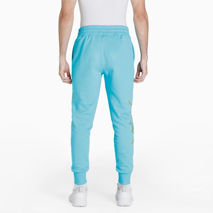 Pantalon De Basketball Puma Canada X Rick And Morty Bleu Scuba Pour Hommes
