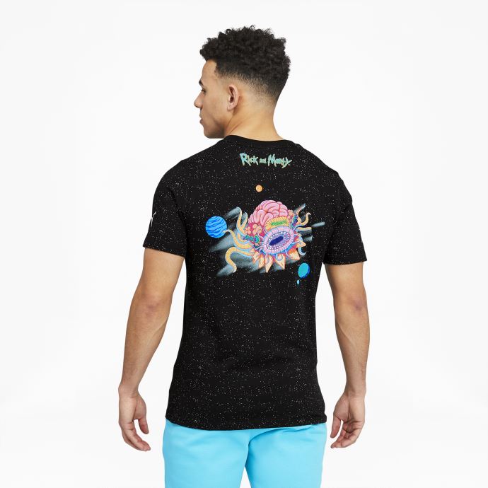 Puma Canada X Rick And Morty T-shirt De Basketball à Manches Courtes Pour Homme Noir