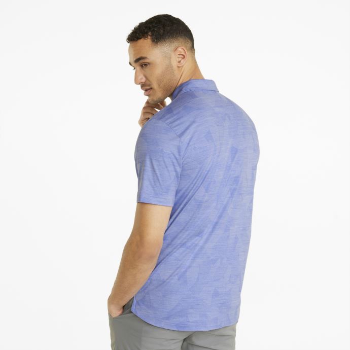 Polo De Golf Puma Canada Cloudspun Leaflet Homme Lavande Pop Chiné