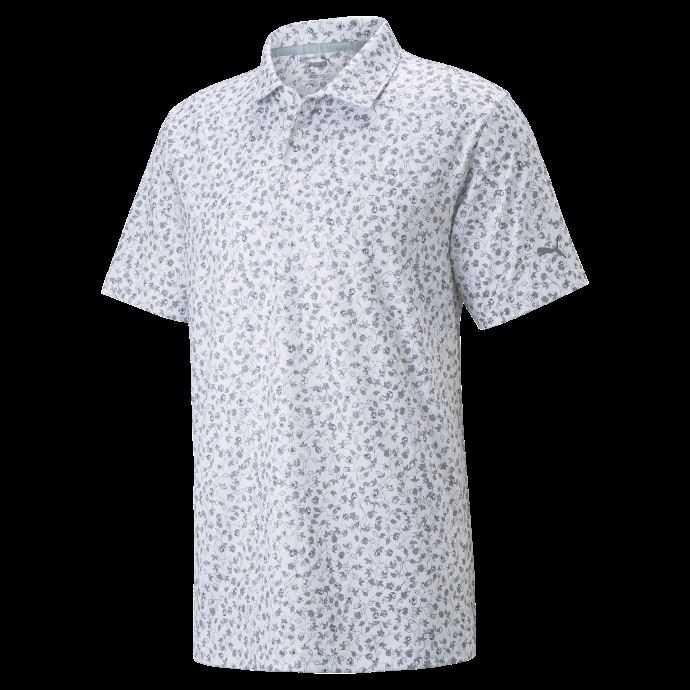 Polo De Golf Blanc Brillant-quiet Shade Mattr Fancy Plants Pour Homme Puma Canada

