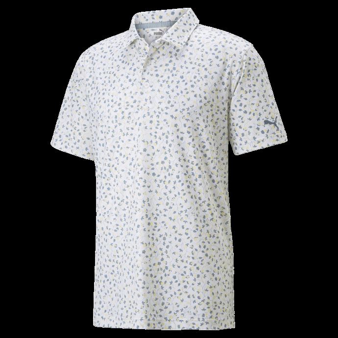 Mattr Fancy Plants Polo De Golf Pour Homme Puma Canada Blanc Brillant-graine De Moutarde
