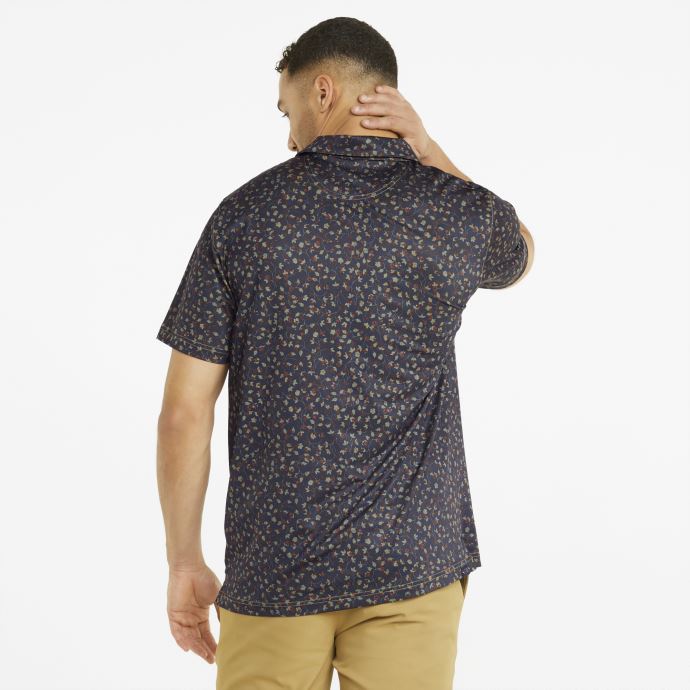 Mattr Fancy Plants Golf Polo Shirt Men Navy Blazer-warm Châtaigne Puma Canada