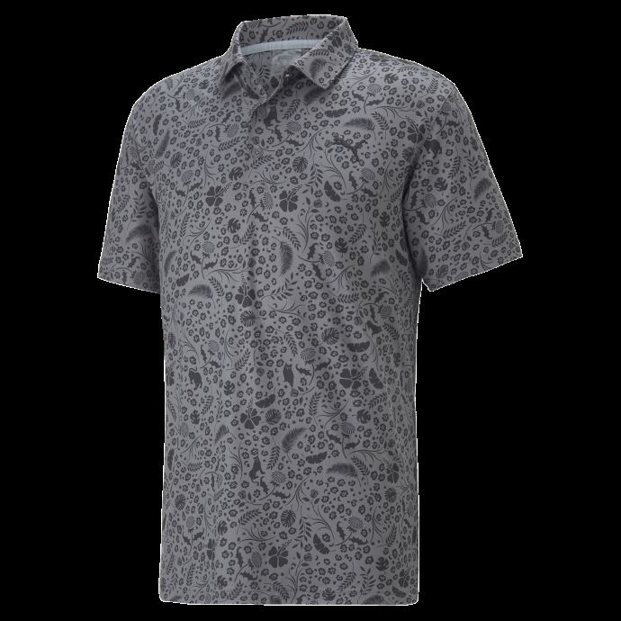 Cloudspun Petal Golf Polo Shirt Hommes Quiet Shade-Black Puma Canada
