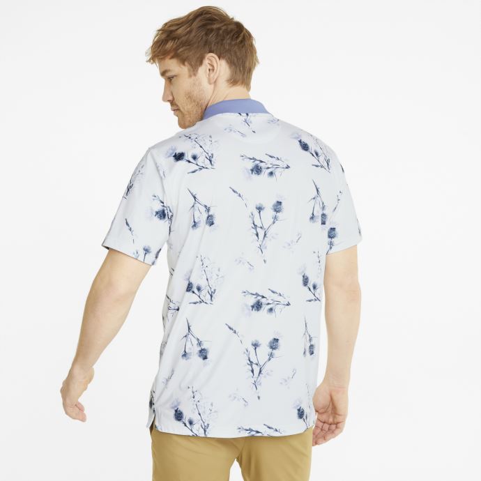 Blanc Brillant-lavande Pop Puma Canada Mattr Lowlands Polo De Golf Hommes