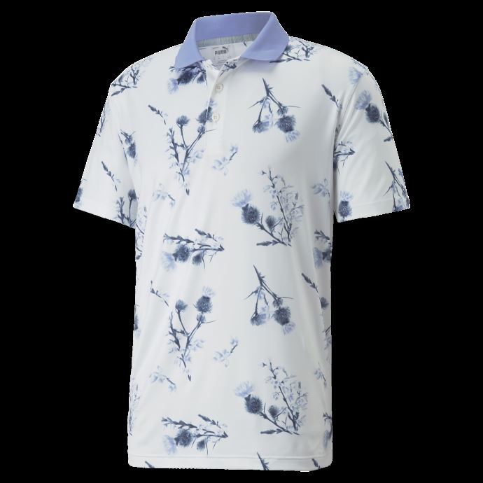 Blanc Brillant-lavande Pop Puma Canada Mattr Lowlands Polo De Golf Hommes
