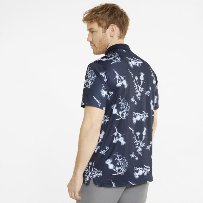 Bleu Marine Blazer-bright White Puma Canada Mattr Lowlands Polo De Golf Hommes