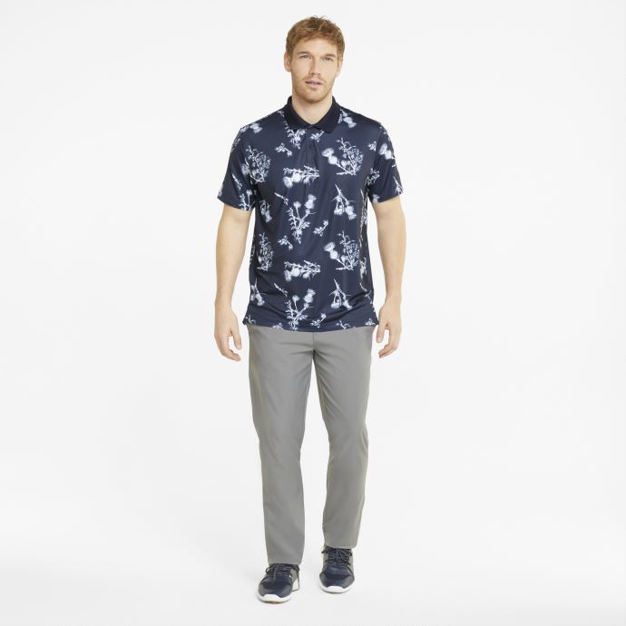 Puma Canada Marine Blazer-bright White Mattr Lowlands Polo De Golf Hommes
