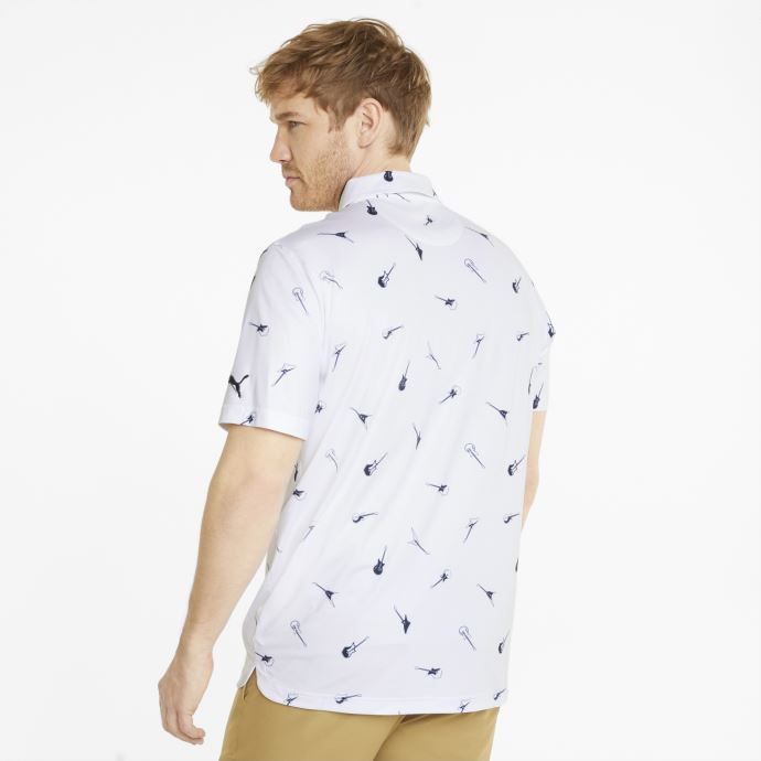 Blazer Blanc-bleu Marine Brillant Cloudspun Chords Polo De Golf Hommes Puma Canada