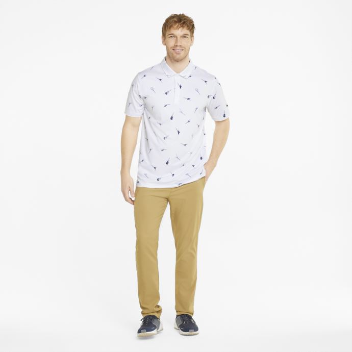 Blazer Blanc-bleu Marine Brillant Cloudspun Chords Polo De Golf Hommes Puma Canada
