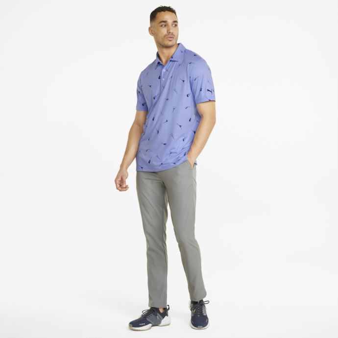 Cloudspun Chords Polo De Golf Homme Puma Canada Blazer Lavande Pop-marine
