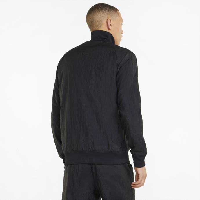 Puma Canada T7 Crinkled Veste De Survêtement Pour Hommes Noir