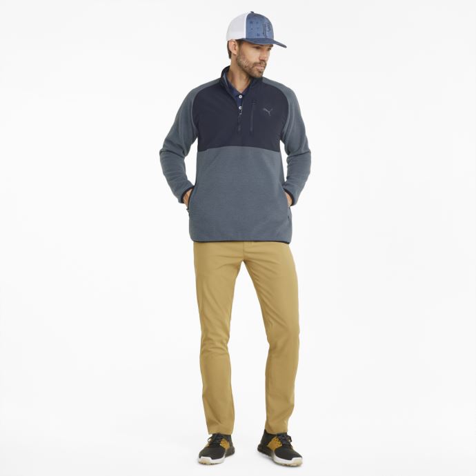 Puma Canada Sherpa Quart-zip Golf Sweat Hommes Soirée Sky-marine Blazer
