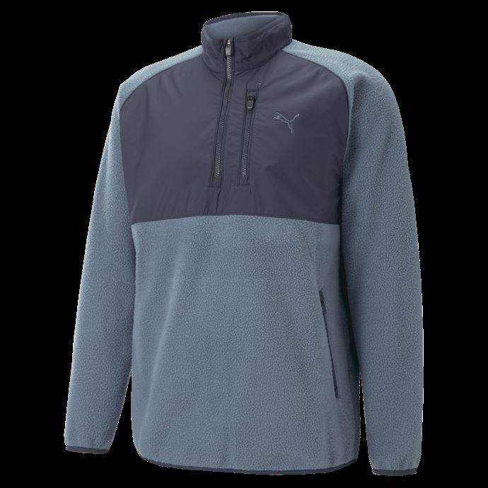 Puma Canada Sherpa Quart-zip Golf Sweat Hommes Soirée Sky-marine Blazer
