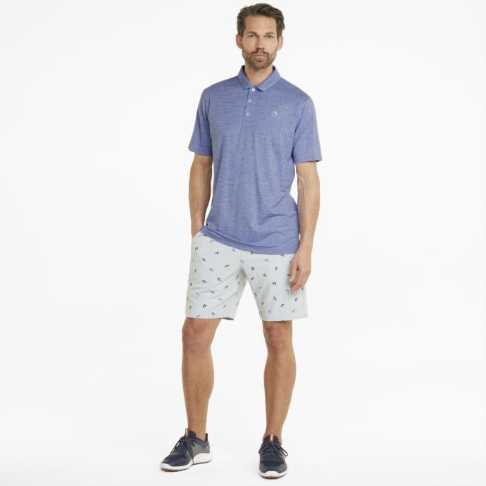 Puma Canada X Arnold Palmer Cloudspun Roi Golf Polo Hommes Lavande Pop Chiné

