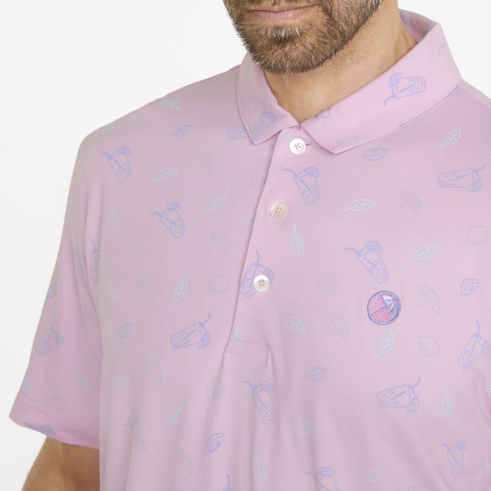 Polo De Golf Puma Canada X Arnold Palmer Cloudspun Contender Homme Pale Pink-lavendar Pop
