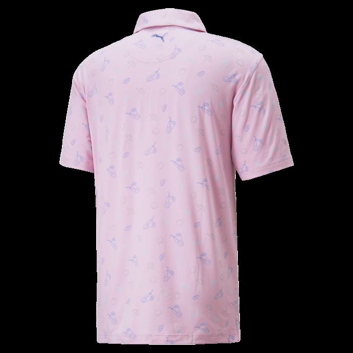 Polo De Golf Puma Canada X Arnold Palmer Cloudspun Contender Homme Pale Pink-lavendar Pop
