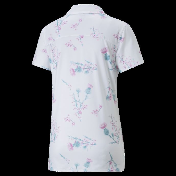 Polo De Golf Mattr Lowlands Femme Bright White-mauve Pop Puma Canada
