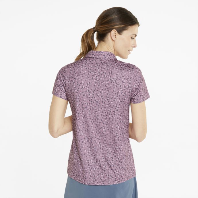 Pale Raisin-marine Blazer Puma Canada Mattr Fancy Plants Polo De Golf Femme