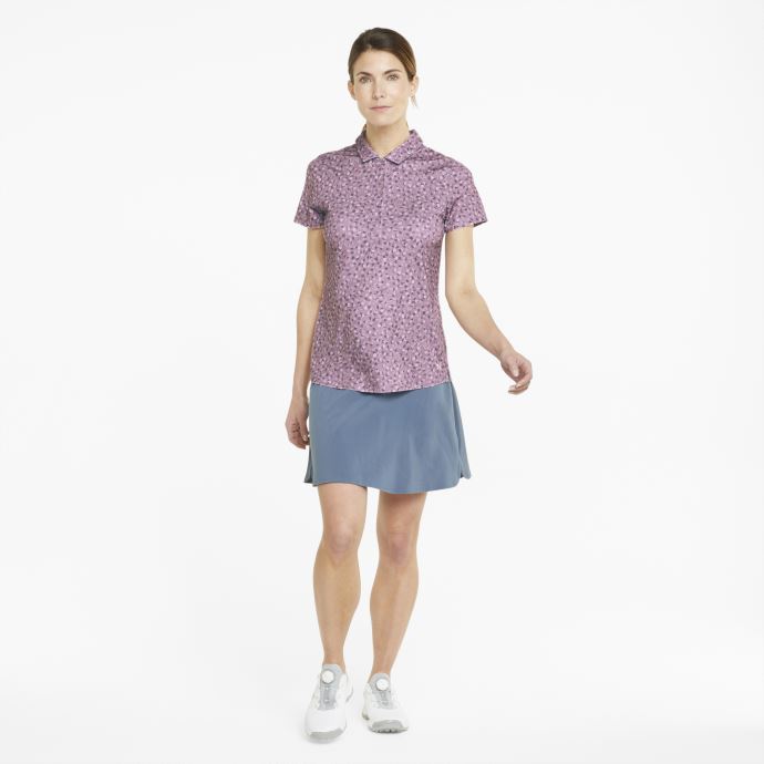 Pale Raisin-marine Blazer Puma Canada Mattr Fancy Plants Polo De Golf Femme
