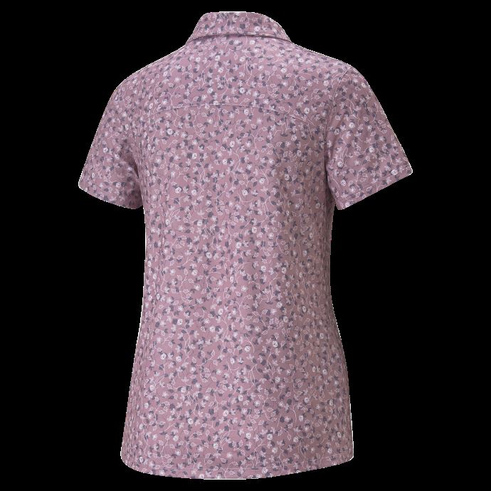 Pale Raisin-marine Blazer Puma Canada Mattr Fancy Plants Polo De Golf Femme
