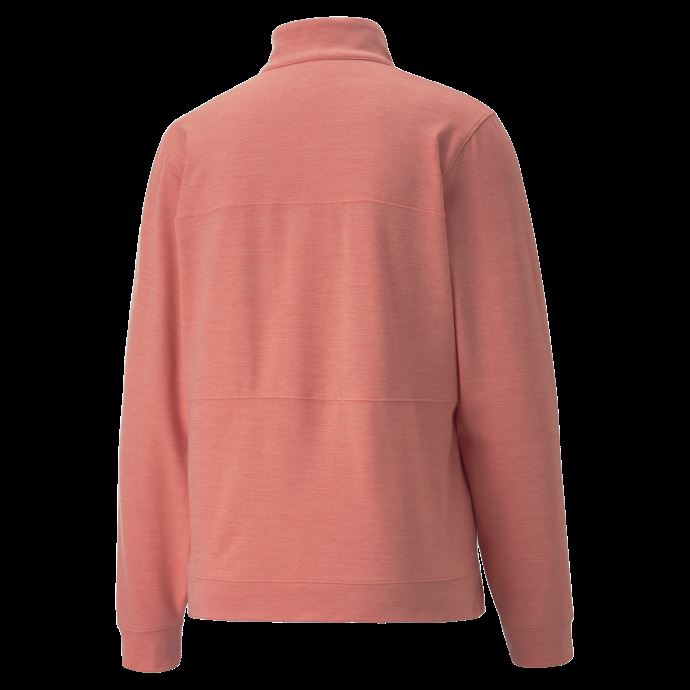 Puma Canada Cloudspun Rockaway Sweat De Golf Demi-zip Femme Rose Carnation