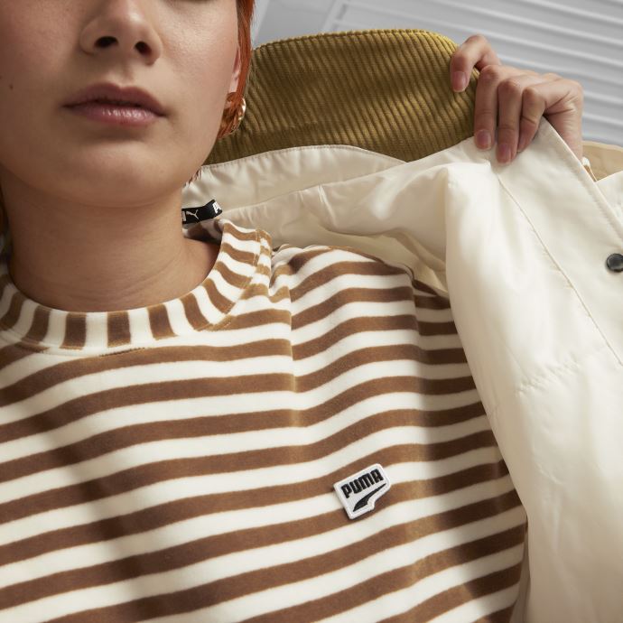 Puma Canada Blouson D'entraîneur Matelassé Centre-ville Pour Femmes Immaculé
