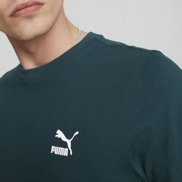 Classics Petit Logo Tee Hommes Puma Canada Varsity Green