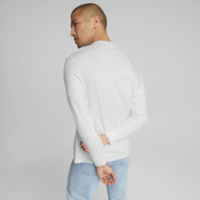 Puma Canada Classics T-shirt Décontracté à Manches Longues Hommes Blanc