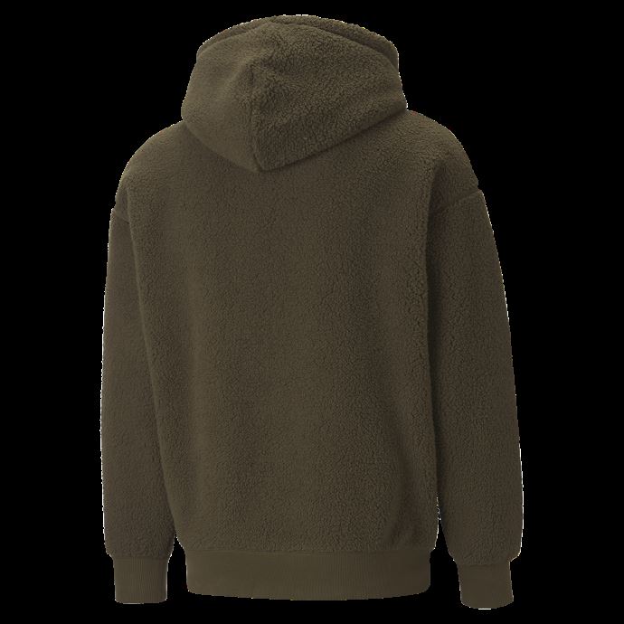 Sweat à Capuche Puma Canada Classics Sherpa Pour Homme Olive Foncé

