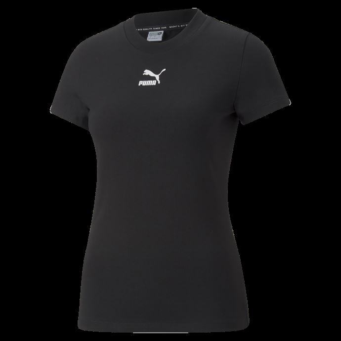 T-shirt Classics Slim Femmes Puma Canada Noir
