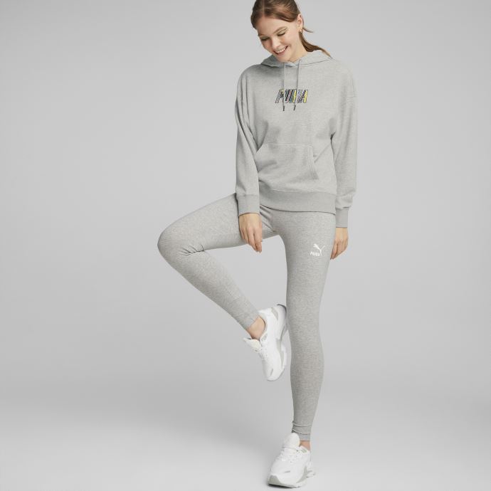 Legging Taille Haute Classics Femme Gris Clair Chiné Puma Canada
